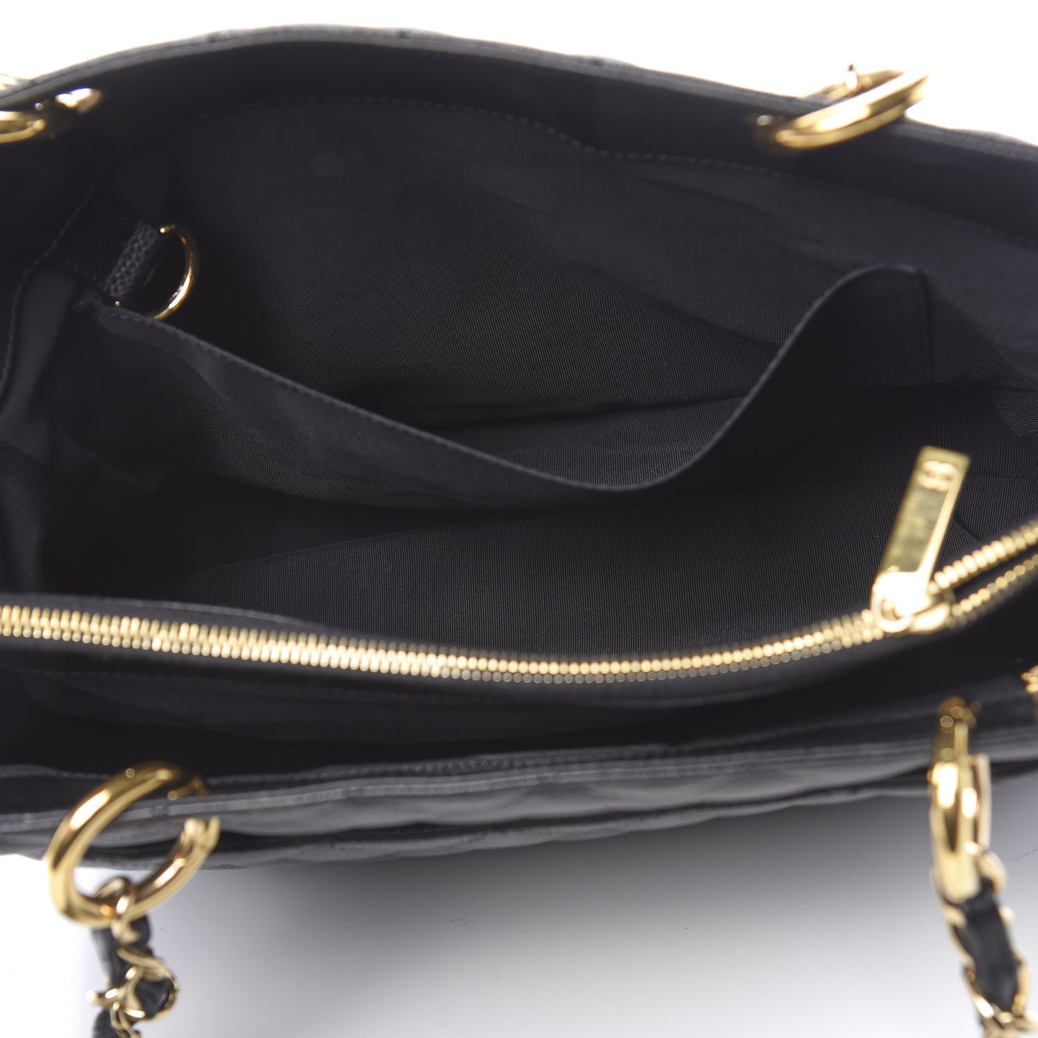 Chanel Caviar Quilted Grand Shopping Tote GST Black 5 of 11