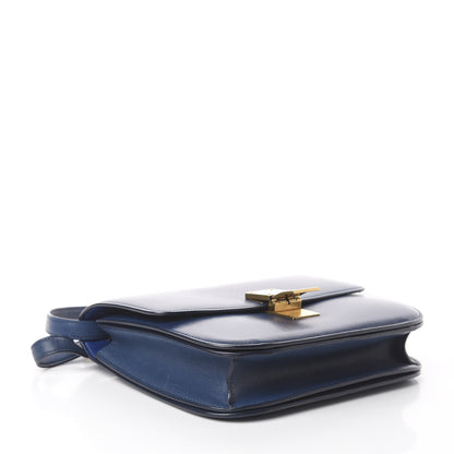 Celine Box Calfskin Medium Classic Box Flap Bag Indigo 3 of 8