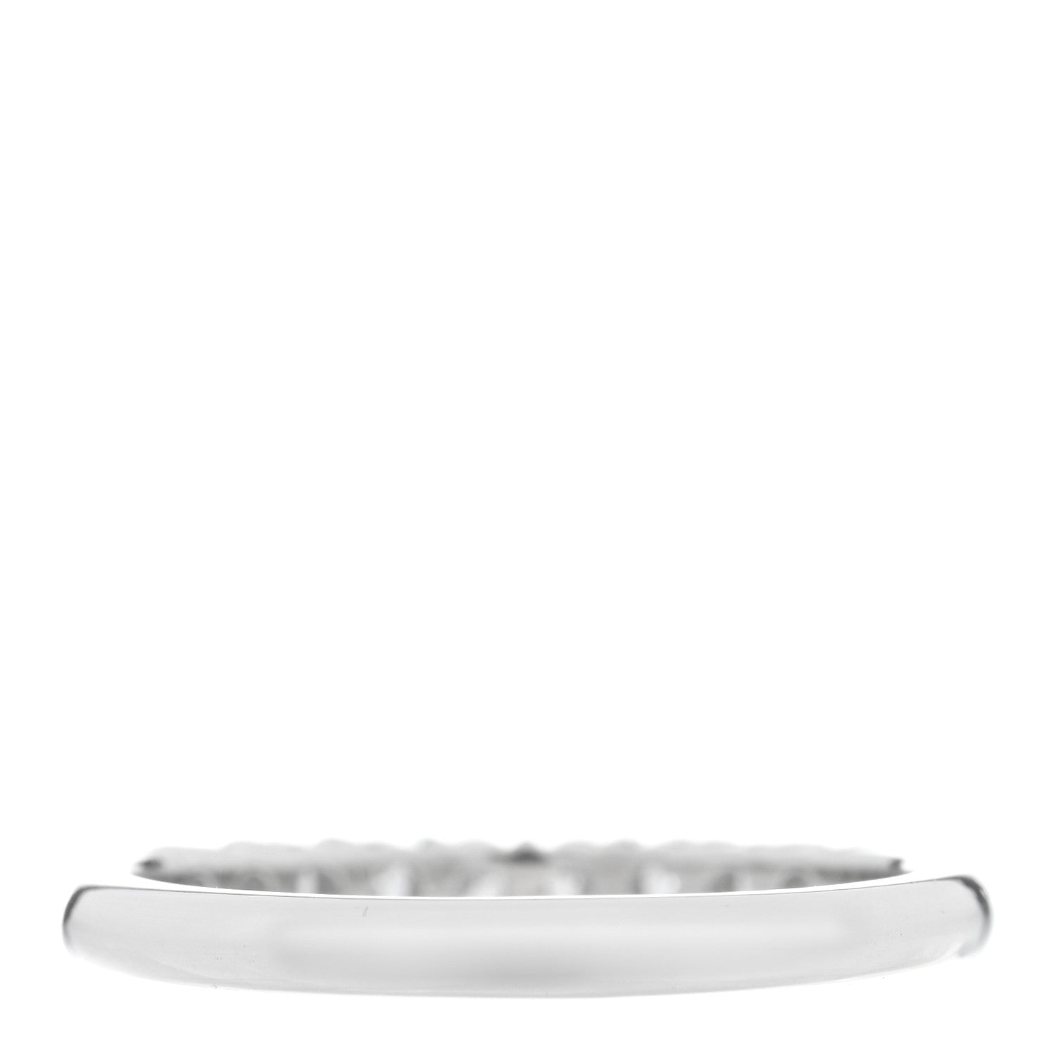 Tiffany Platinum Diamond 2.2mm Half Circle Forever Band Ring 50 5.5 3 of 4