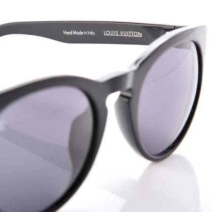 Louis Vuitton Influence Round Sunglasses Z0684E Black 5 of 8