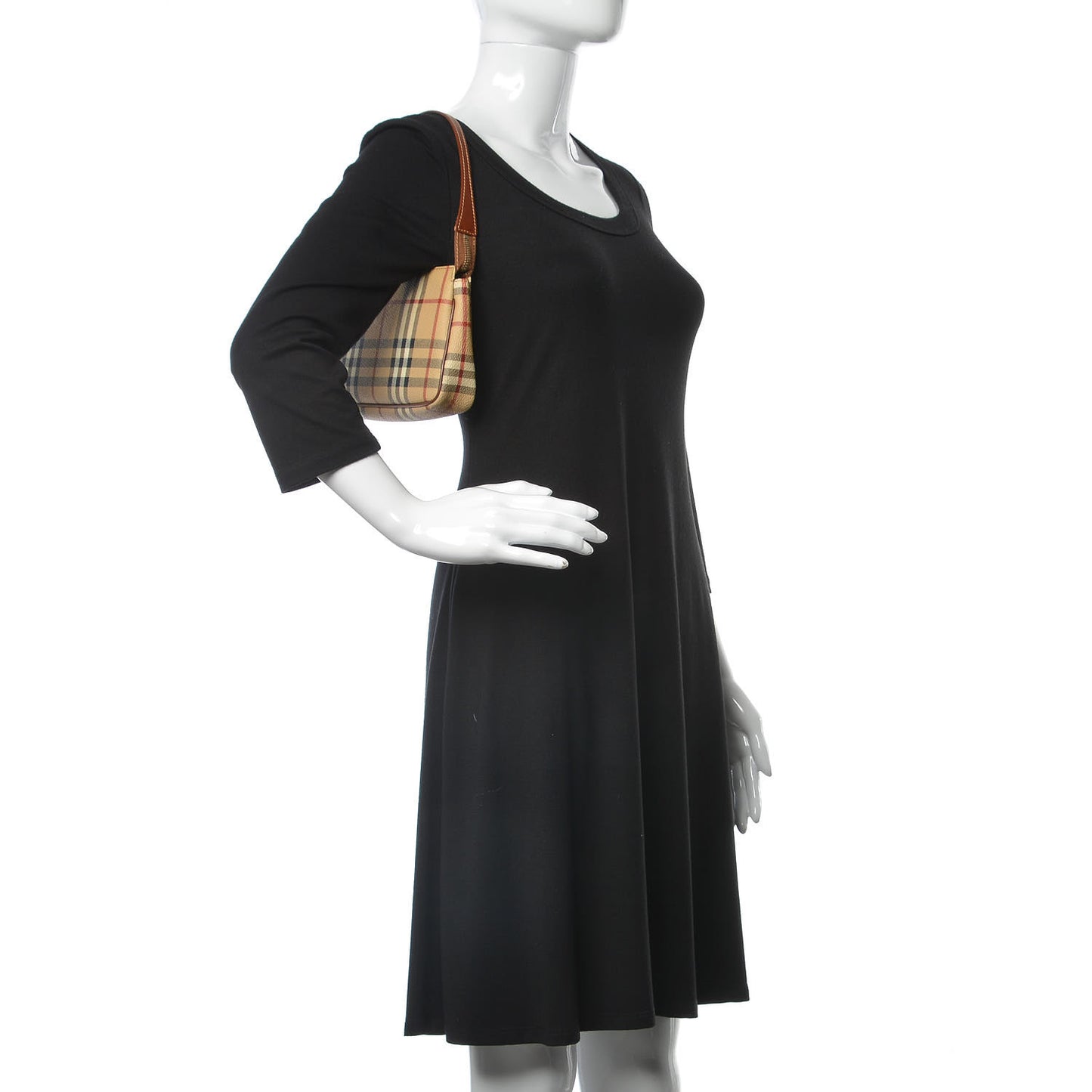 Haymarket Check Pochette Chocolate