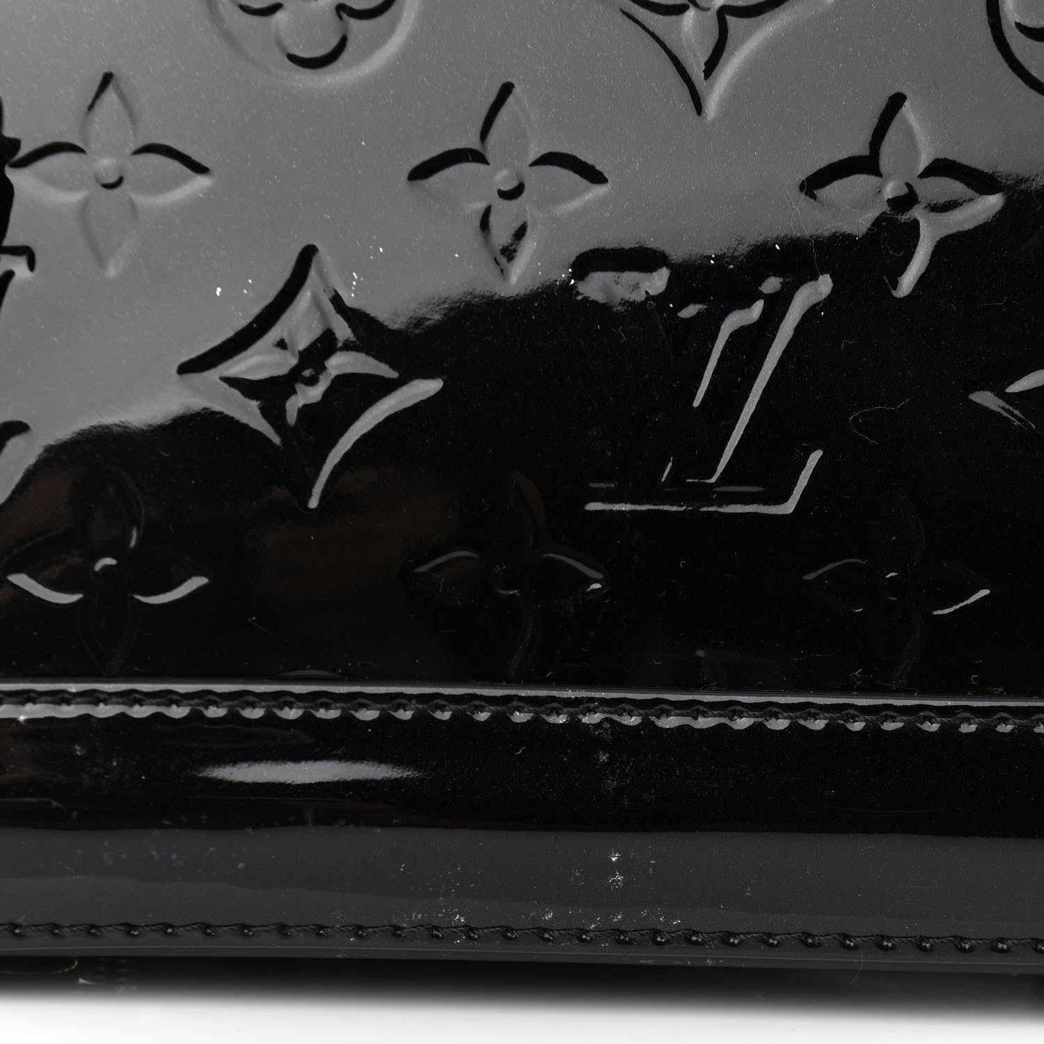Louis Vuitton Vernis Alma BB Noir Magnetique 13 of 15