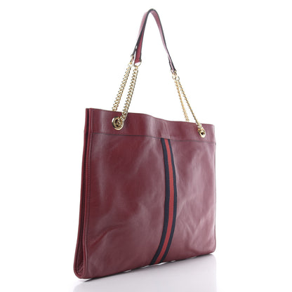 Gucci Calfskin Large Rajah Chain Tote Romantic Cherry 4 of 11