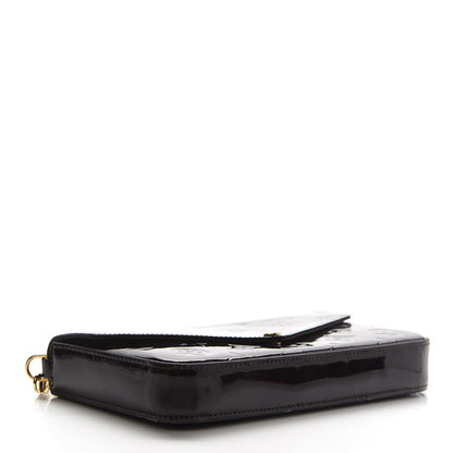 Louis Vuitton Vernis Pochette Felicie Chain Wallet Amarante 5 of 9