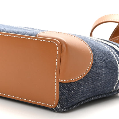 Loro Piana Denim L19 Extra Pocket Pouch Blue Warm Tan 9 of 9