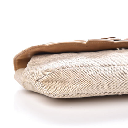 Chanel Canvas Camellia N°5 Flap Beige Brown 12 of 21