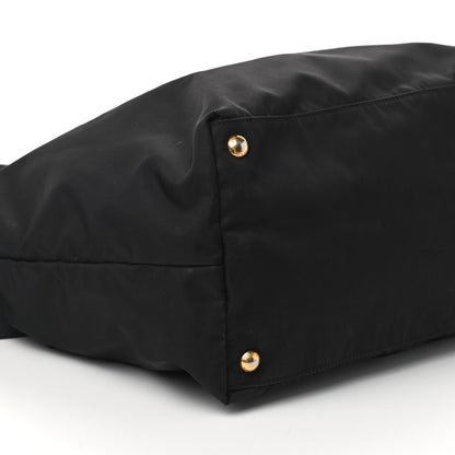 Prada Tessuto Nylon Saffiano Tote Black 9 of 10
