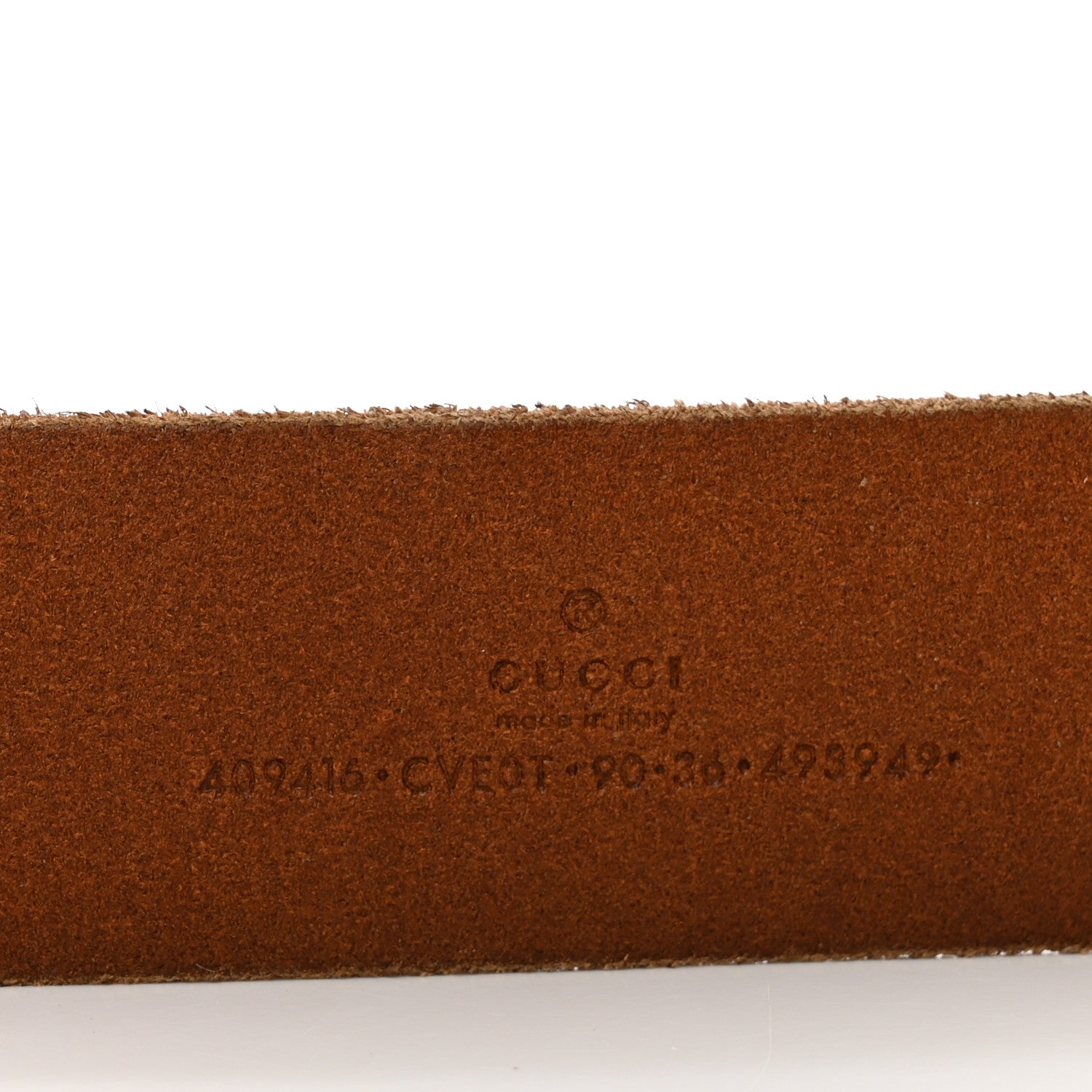 Gucci Faded Calfskin Double G 40mm Belt 90 36 Cuir 3 of 6
