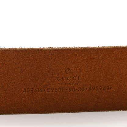Gucci Faded Calfskin Double G 40mm Belt 90 36 Cuir 3 of 6