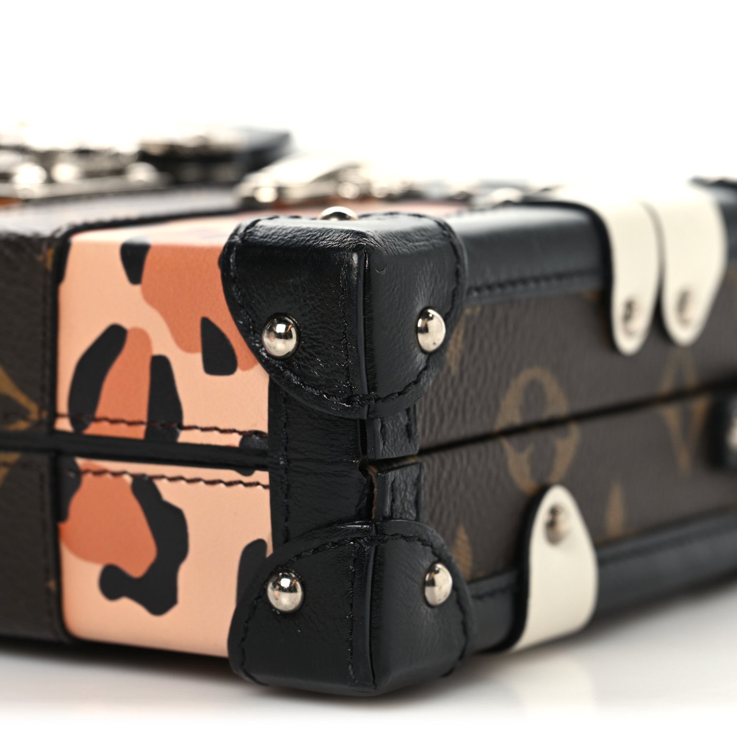 Louis Vuitton Monogram Leopard Corduroy Petite Malle 9 of 10