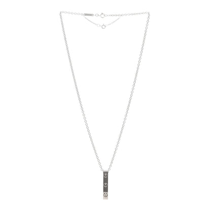 Cartier 18K White Gold LOVE Bar Pendant Necklace 3 of 4