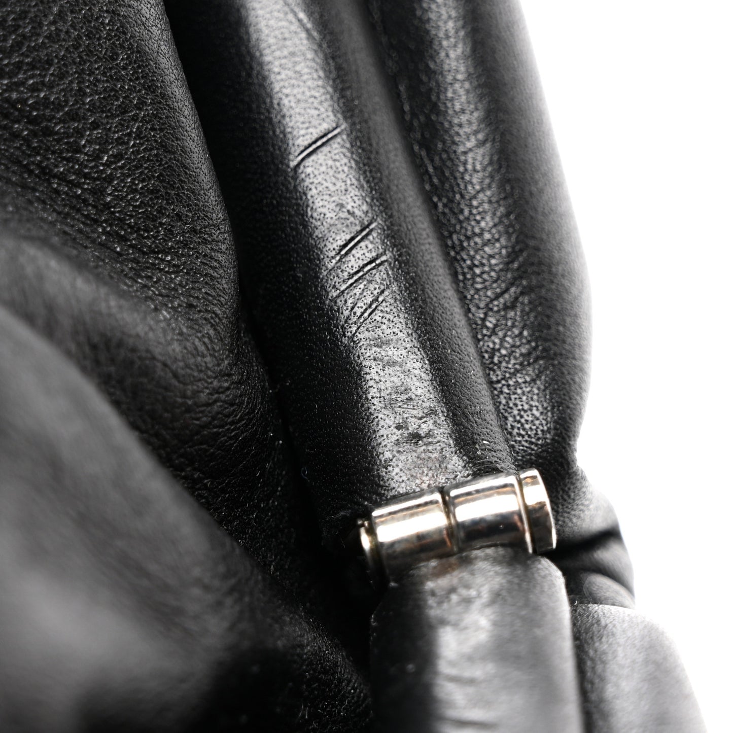 Smooth Butter Calf The Pouch Oversized Clutch Black