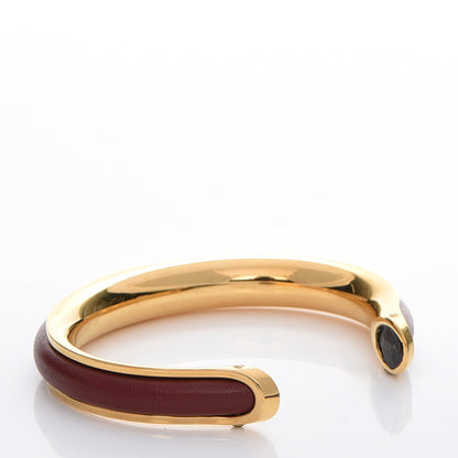 Hermes Tadelakt Kyoto Cuff M Rouge H 3 of 5