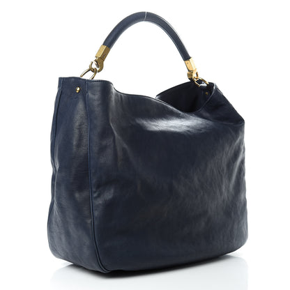 Saint Laurent Goatskin Large Roady Hobo Navy 3 of 12