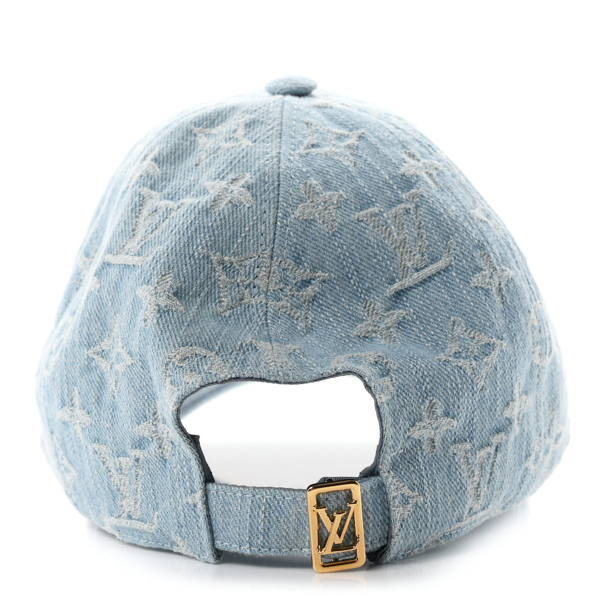 Monogram Denim Cap Blue