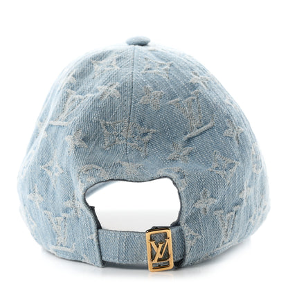 Louis Vuitton Monogram Denim Cap Blue 6 of 8