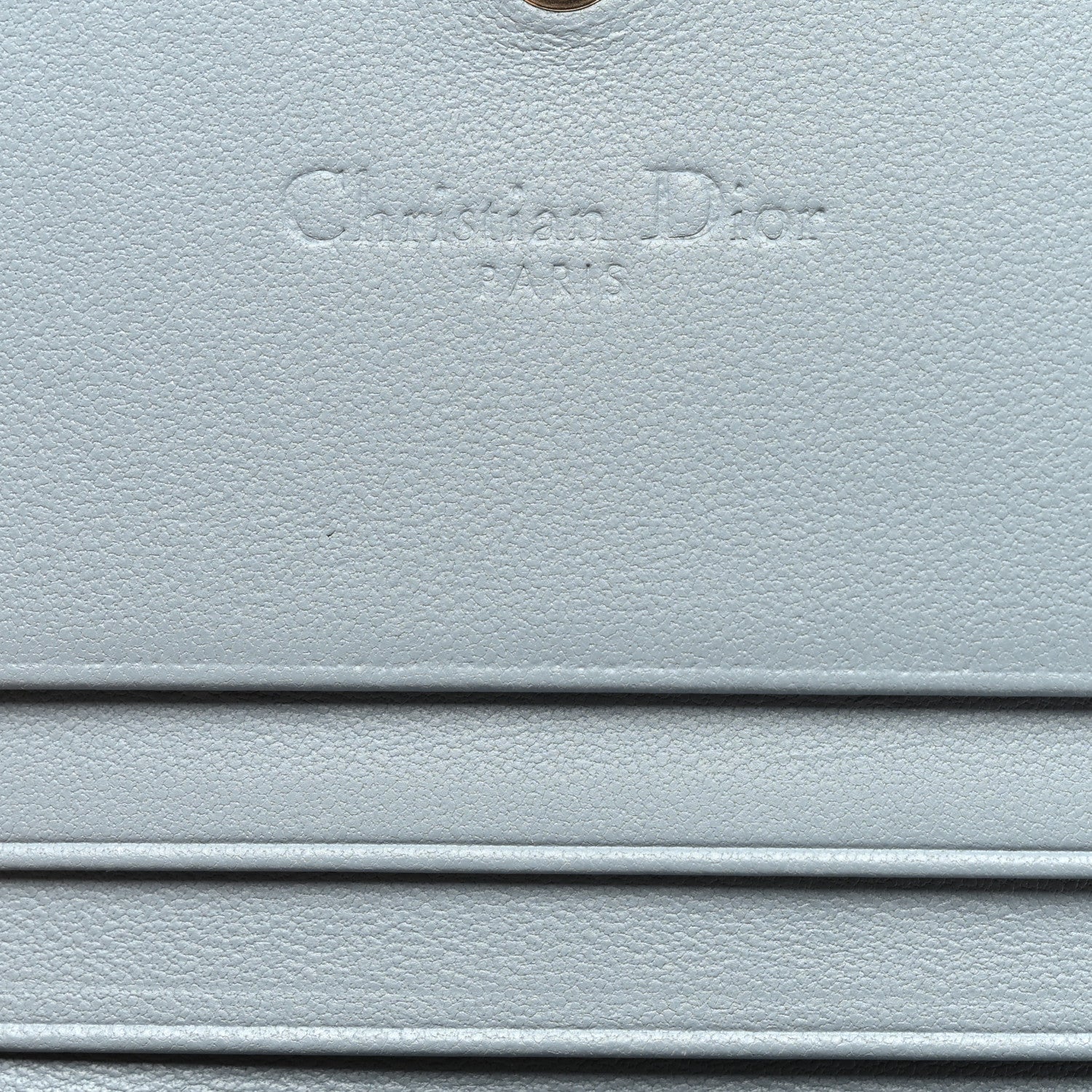 Christian Dior Lambskin Cannage Mini Lady Dior Wallet Cloud Blue 6 of 8