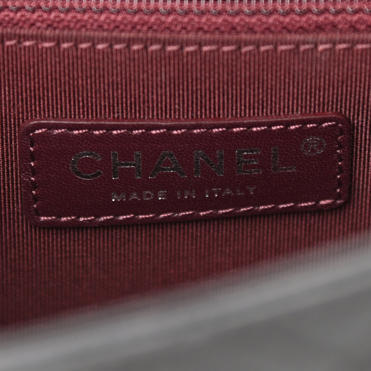 Goatskin Quilted Small CC University Top Handle Flap Black