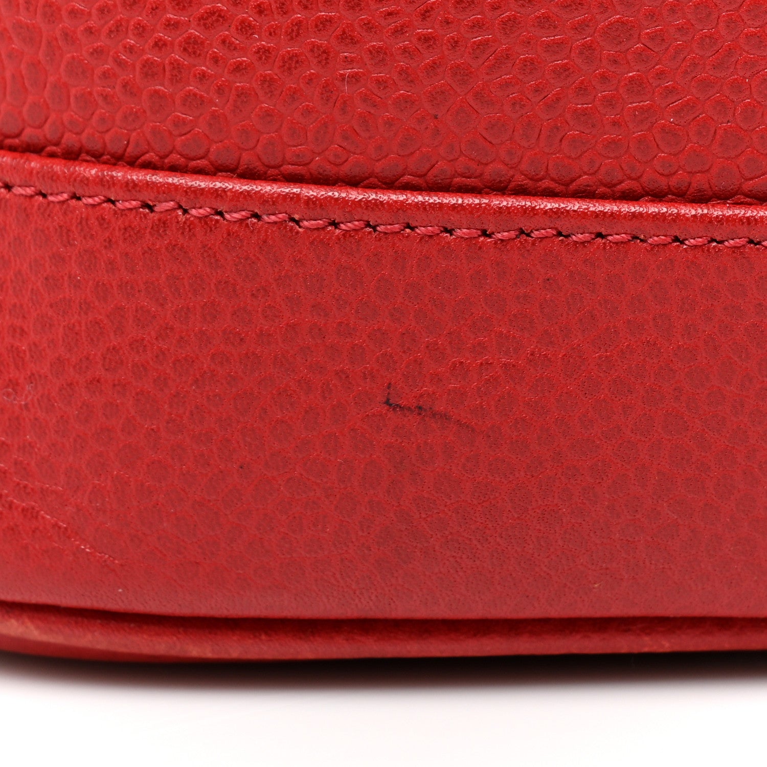 Chanel Caviar Vanity Cosmetic Case Red 10 of 14