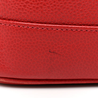 Chanel Caviar Vanity Cosmetic Case Red 10 of 14