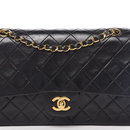 Chanel Lambskin Quilted Medium Double Flap Black 14 of 14