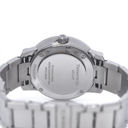 Tiffany Stainless Steel Diamond Bezel 31mm Atlas 2-Hand Quartz Watch Ice Blue 4 of 4