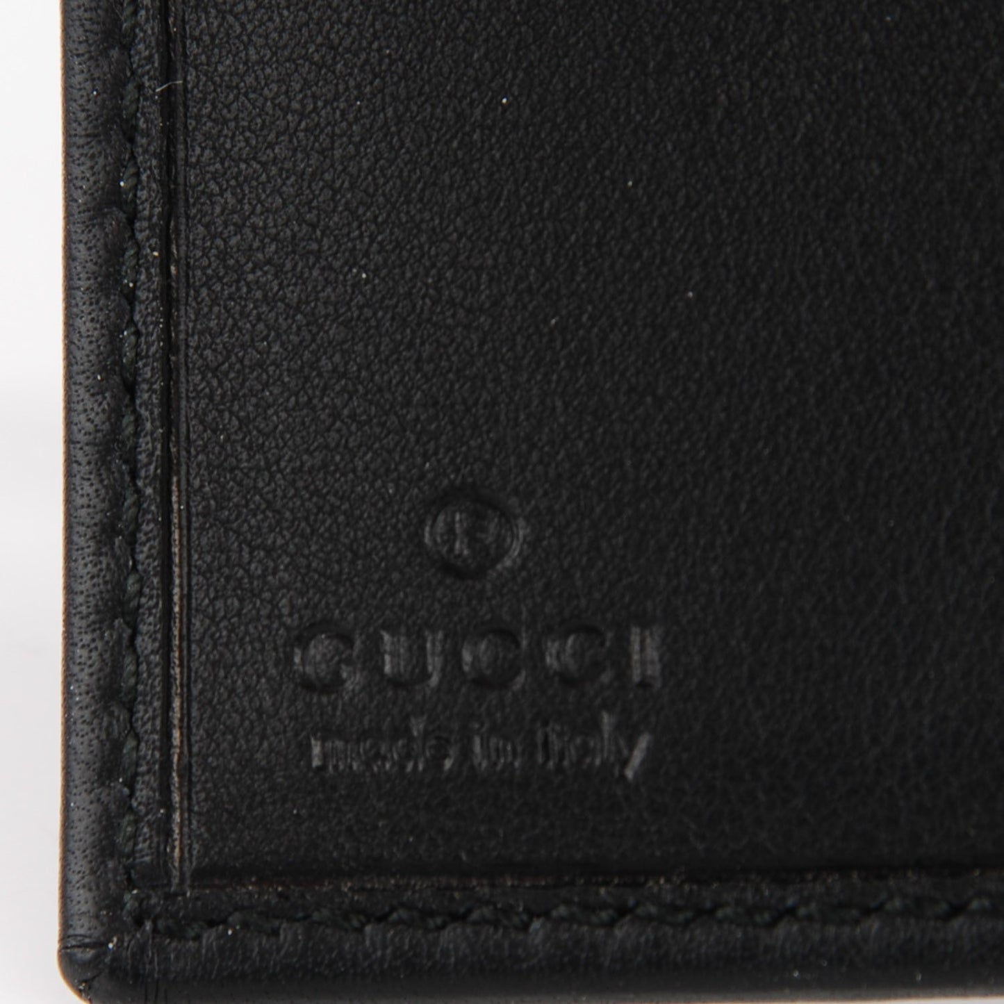 Calfskin Swarovski Crystal Mini GG Sparkling French Flap Wallet Black