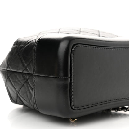 Chanel Aged Calfskin Quilted Small Gabrielle Backpack Black 9 of 10