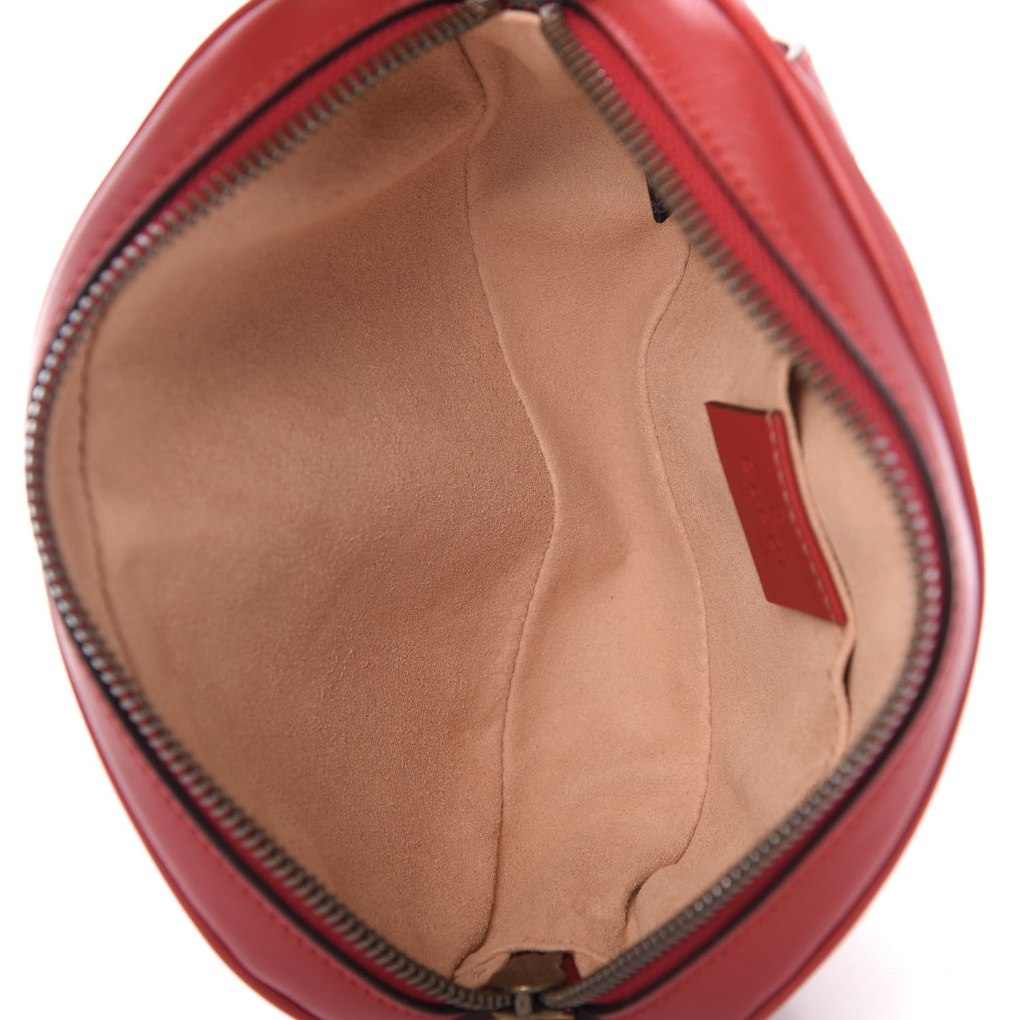 Calfskin Matelasse GG Marmont Belt Bag 85 34 Hibiscus Red