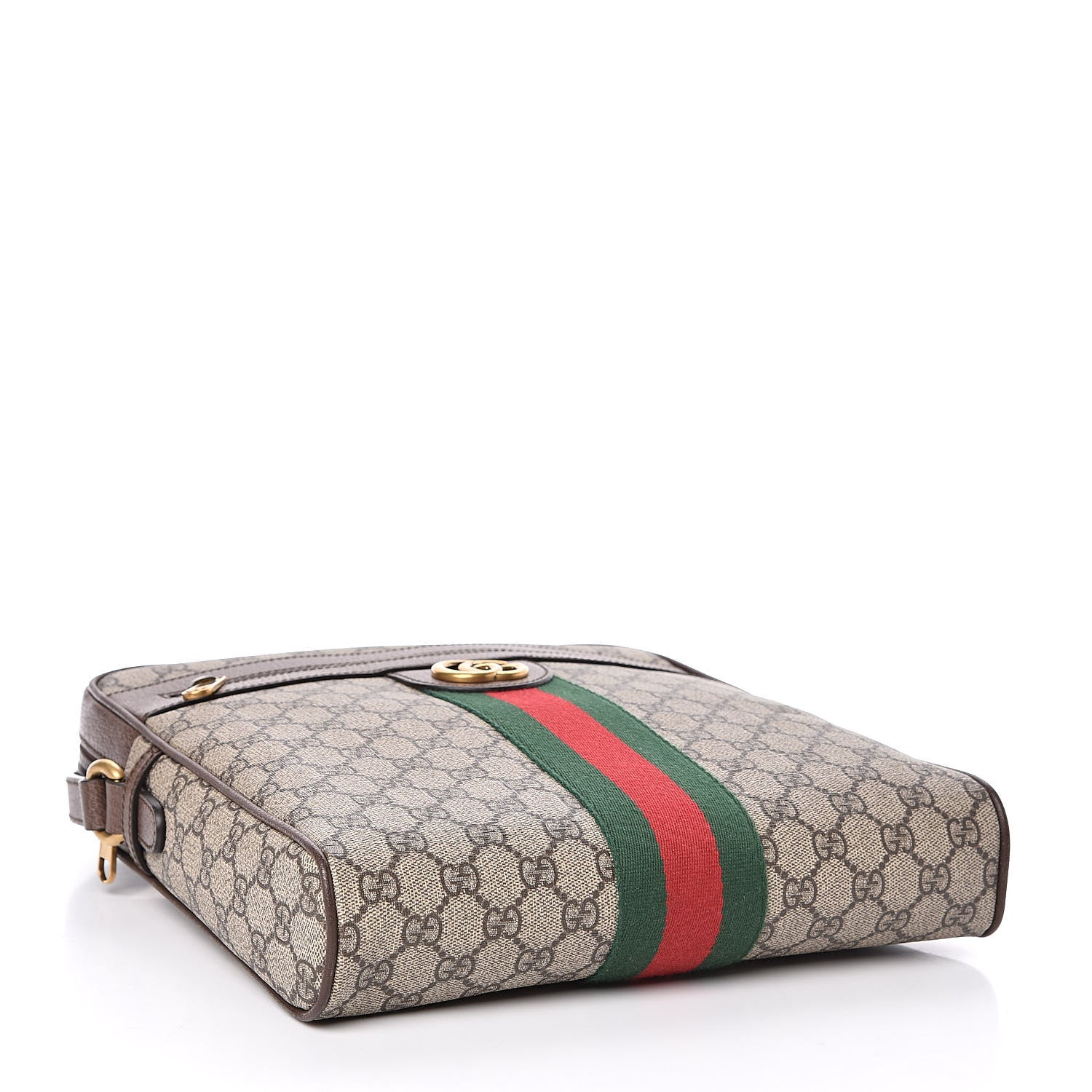 Gucci GG Supreme Monogram Web Medium Ophidia Messenger Bag Brown 4 of 11