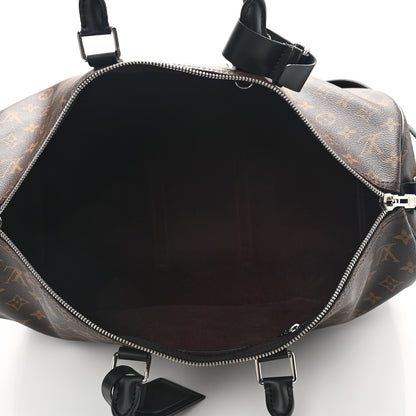 Louis Vuitton Monogram Macassar Keepall Bandouliere 45 5 of 10