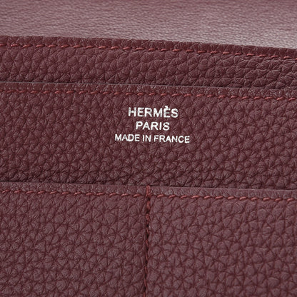 Hermes Togo Dogon Duo Wallet Bordeaux 9 of 12