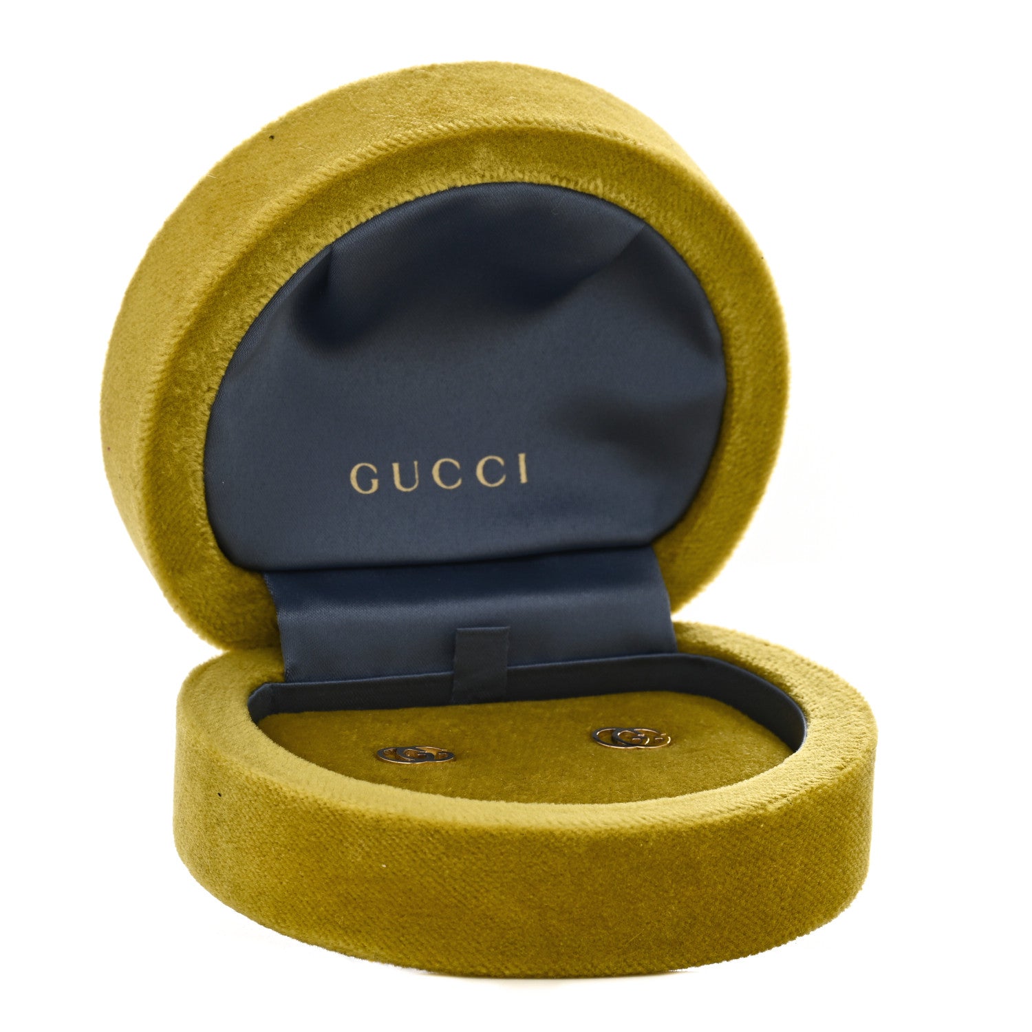 Gucci 18K Yellow Gold GG Tissue Stud Earrings 5 of 5