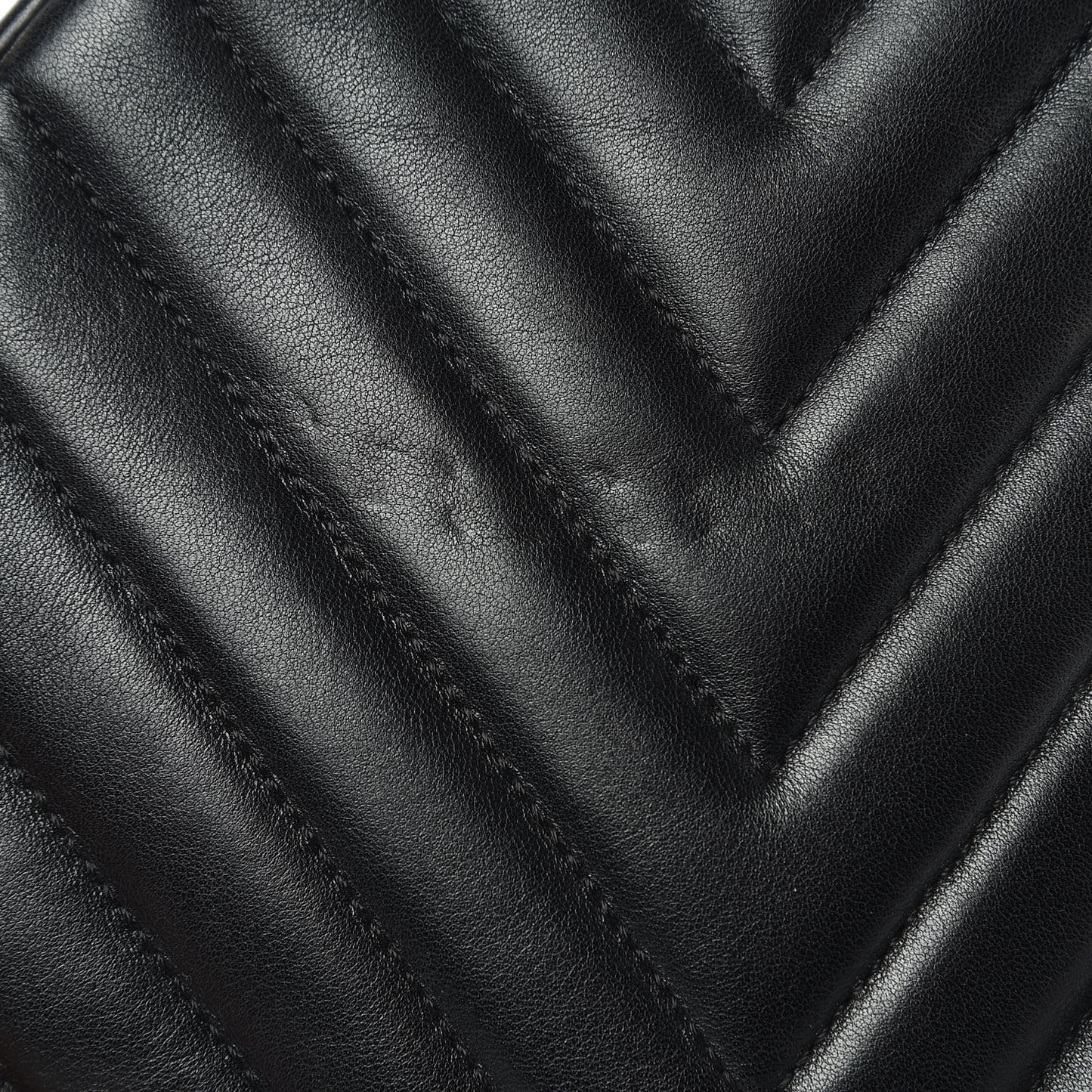 Lambskin Chevron Quilted Round Evening Bag Black
