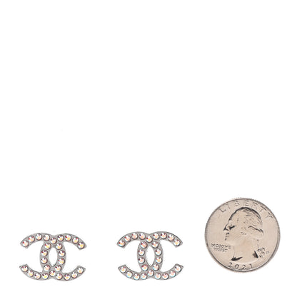 Chanel Ruthenium Crystal CC Earrings 2 of 5