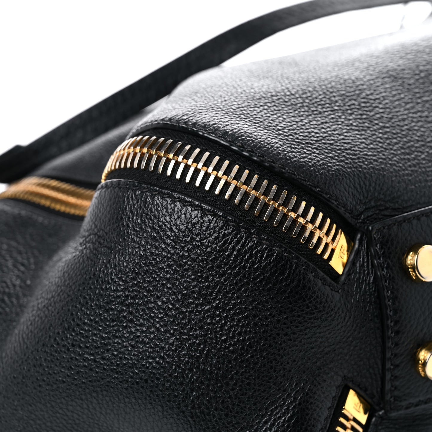 Grained Calfskin Sedgwick Medium Zipper Tote Black
