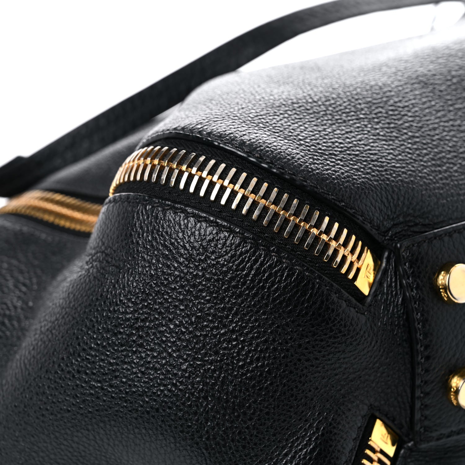 Tom Ford Grained Calfskin Sedgwick Medium Zipper Tote Black 11 of 20
