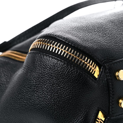 Tom Ford Grained Calfskin Sedgwick Medium Zipper Tote Black 11 of 20
