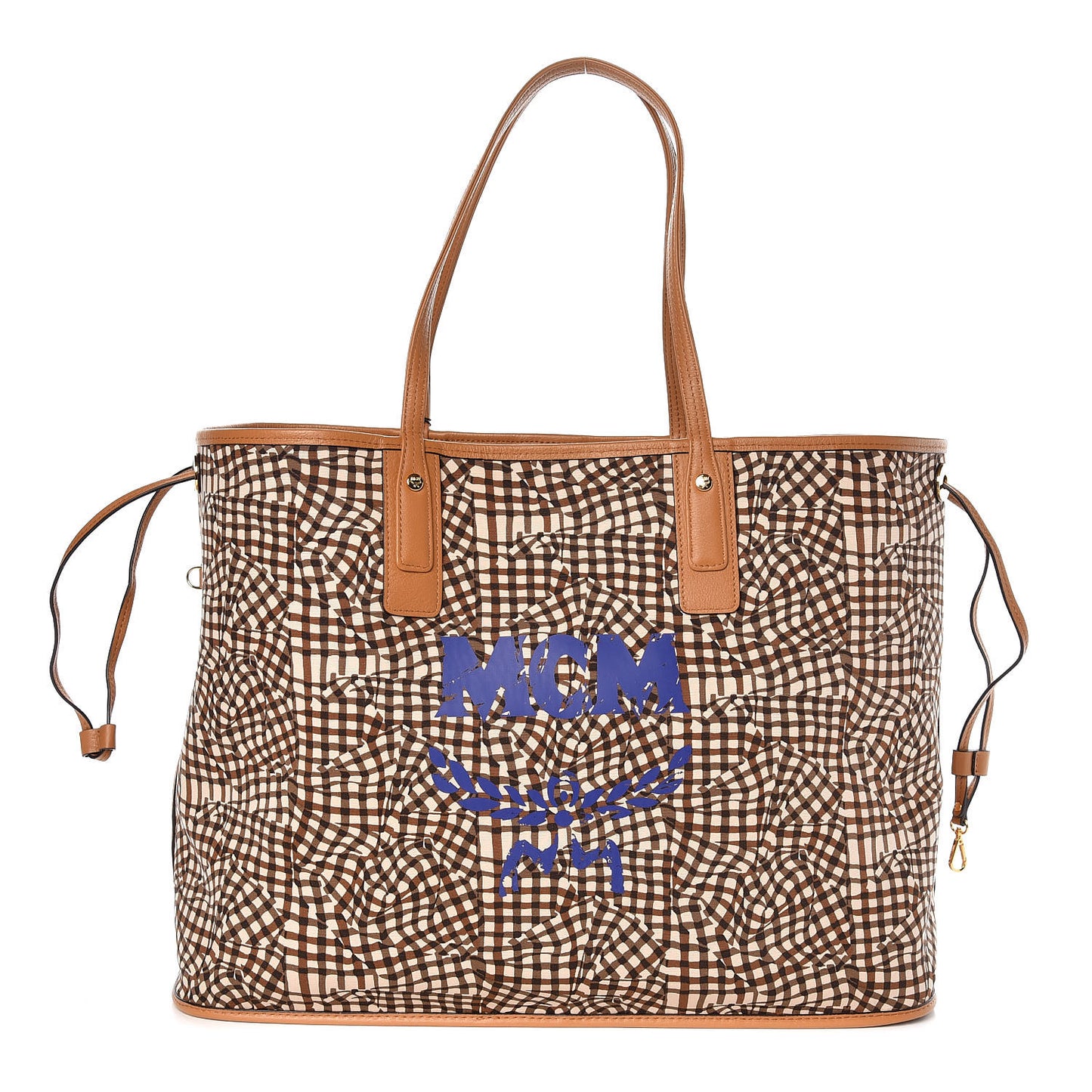 Visetos Large Liz Reversible Shopper Tote Cognac