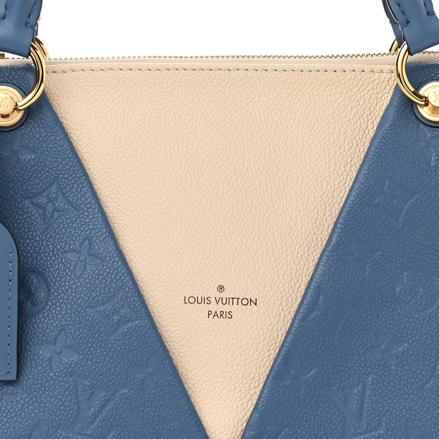 Empreinte V Tote BB Denim Creme