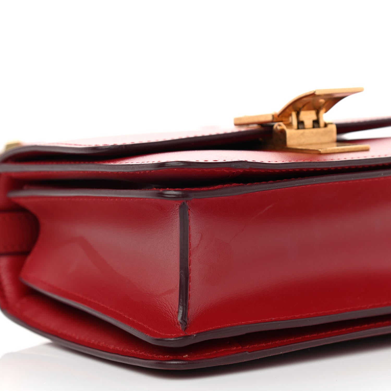 Celine Box Calfskin Small Classic Box Flap Bag Red 11 of 14