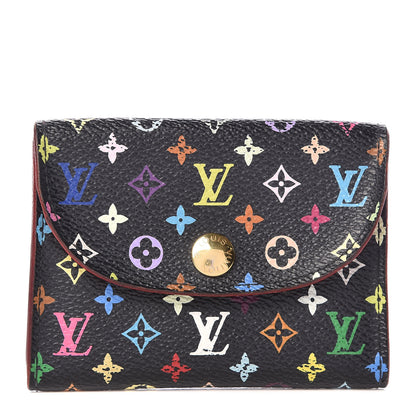 Louis Vuitton Monogram Multicolor Business Card Holder Black Grenade 1 of 11