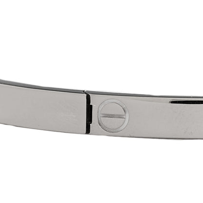 Cartier 18K White Gold 6 Diamond Small LOVE Bracelet 17 3 of 8