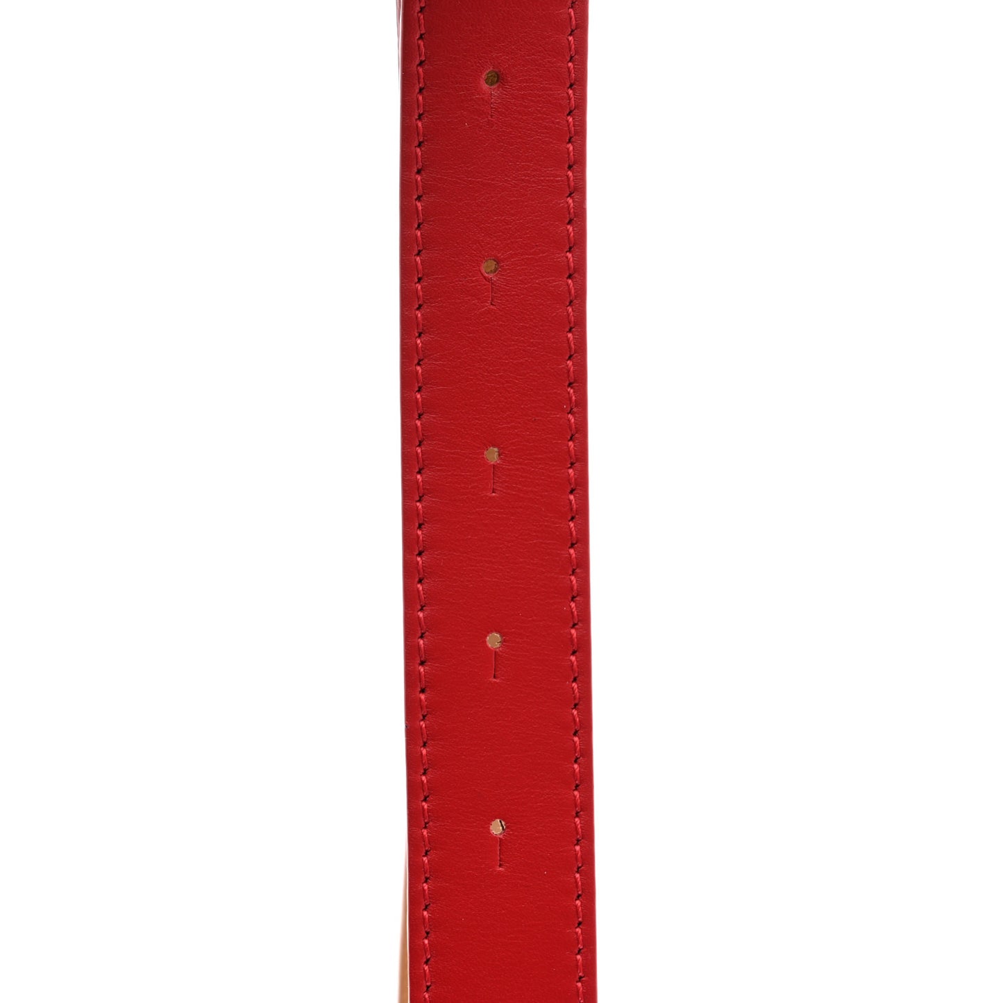 Calfskin Reversible Arrow Belt Tan Red