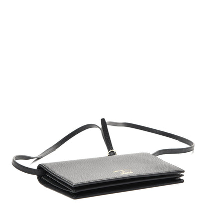 Gucci Dollar Calfskin Mini Swing Wallet Bag Black 4 of 8