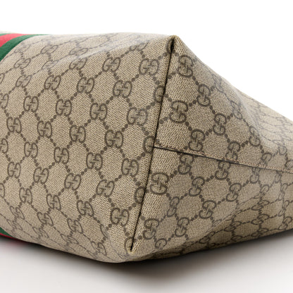 Gucci GG Supreme Monogram Medium Ophidia Shopping Tote Brown 11 of 12