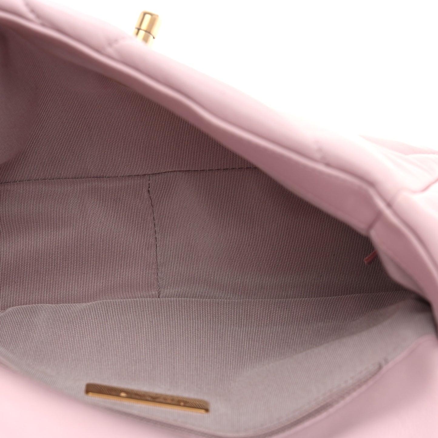 Lambskin Quilted Medium Chanel 19 Flap Light Pink