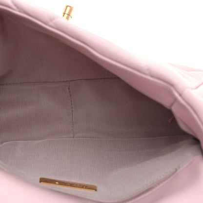 Chanel Lambskin Quilted Medium Chanel 19 Flap Light Pink 5 of 10