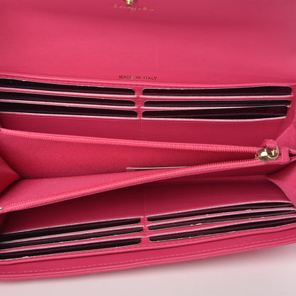 Chanel Lambskin Quilted Boy Flap Wallet Fuchsia 5 of 9