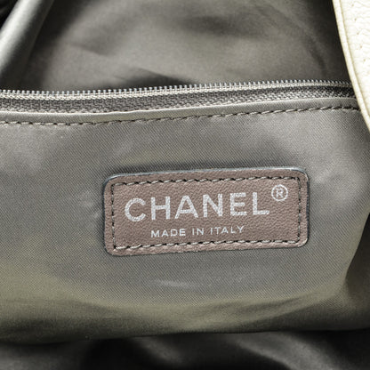 Chanel Caviar Pocket In The City Tote Ivory 7 of 9